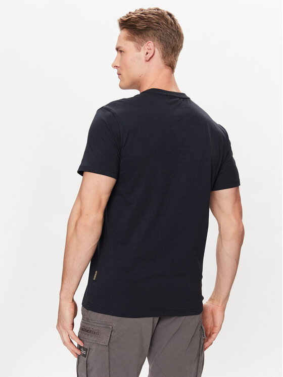 Napapijri Napapijri T-Shirt Salis NP0A4H8D Tmavomodrá Regular Fit