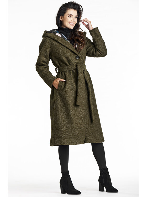 Awama Awama Cappotto A680 Cachi Basic Fit