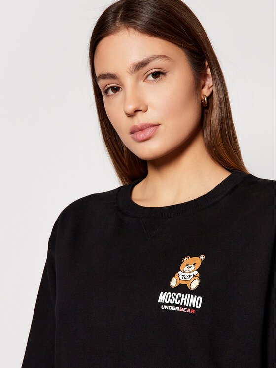 MOSCHINO Underwear & Swim MOSCHINO Underwear & Swim Mikina ZUA1713 9020 Čierna Regular Fit