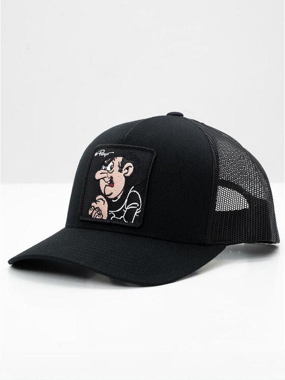 Smerfy Smerfy Czapka z daszkiem Trucker Czarna Smerfy Gargamel Patch uni Czarny