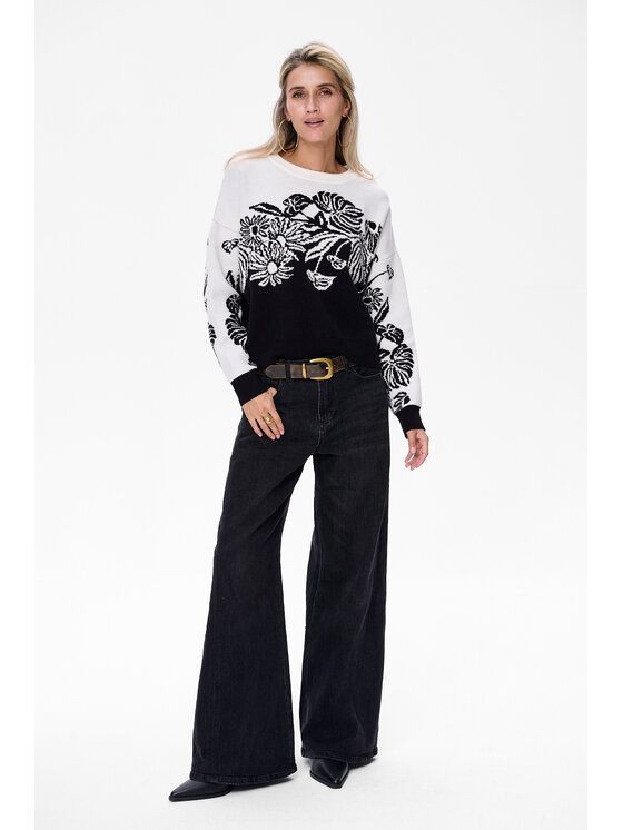 blue shadow blue shadow Sweter Jui Czarny Regular Fit