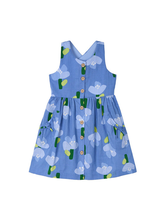 Mayoral Mayoral Sommerkleid 3960 Blau Regular Fit
