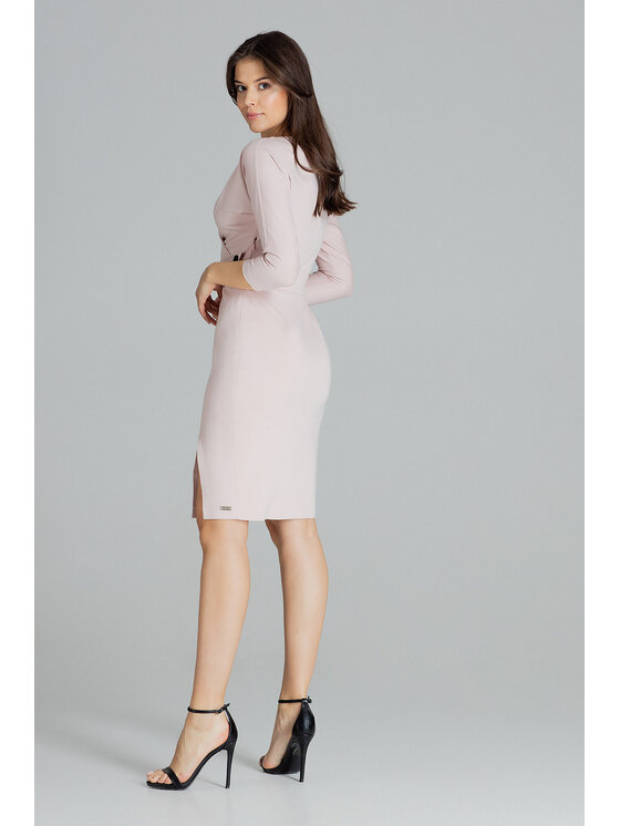 Lenitif Lenitif Vestito L086 Rosa Regular Fit