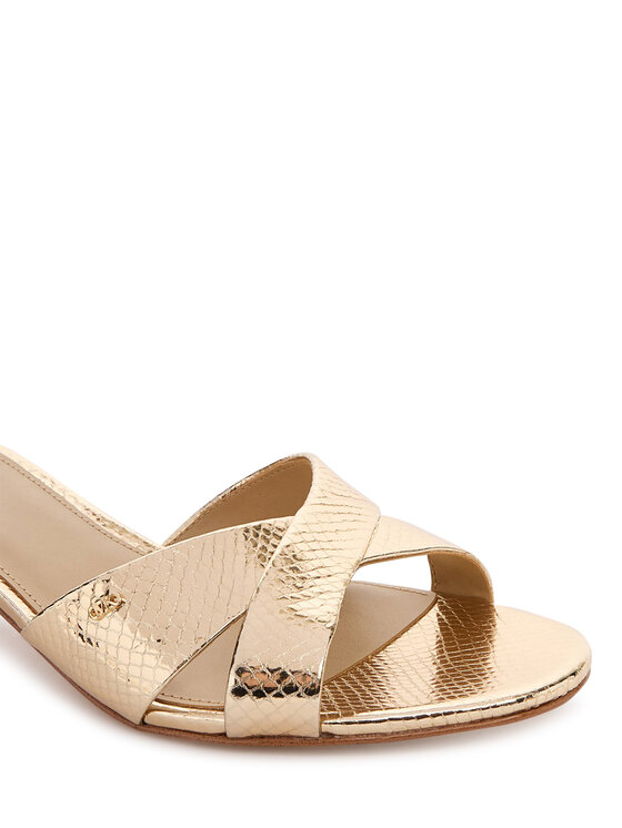MICHAEL Michael Kors MICHAEL Michael Kors Şlapi Cassidy Kitten 40S6CSMS1M Auriu