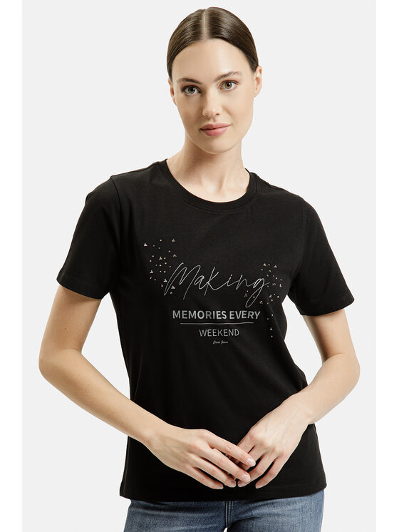 Cross Jeans Cross Jeans T-Shirt 56236-020 Czarny