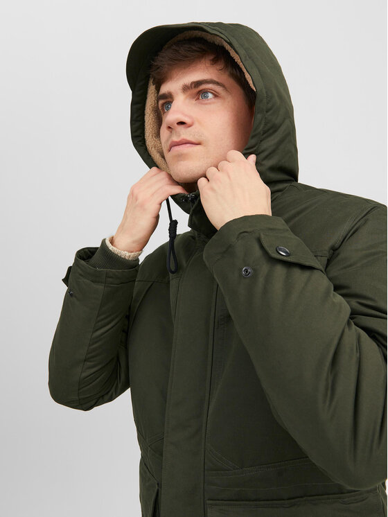 Jack&Jones Jack&Jones Зимно яке 12235869 Зелен Regular Fit