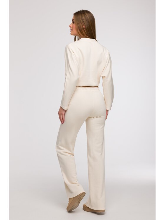 BeWear BeWear Spodnie dresowe B296 Kremowy Comfortable Fit