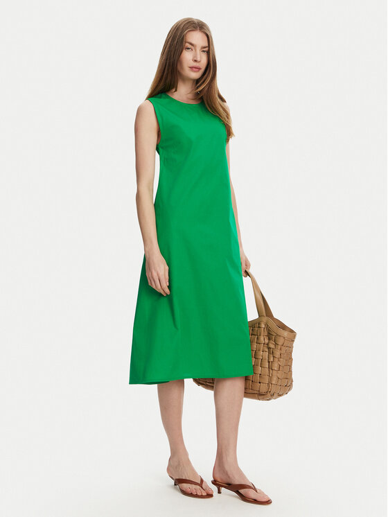 Selmark Selmark Rochie de vară BL495 Verde Regular Fit