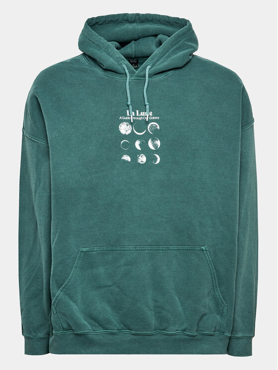 BDG Urban Outfitters BDG Urban Outfitters Світшот La Lune Hood 77173037 Бірюзовий Oversize
