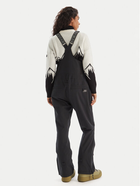 Roxy Roxy Παντελόνι σκι Rideout BIB PT ERJTP03290 Μαύρο Regular Fit