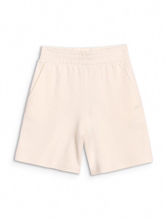 4F 4F Szorty sportowe MIDSHOP TEXTILE Biały Regular Fit