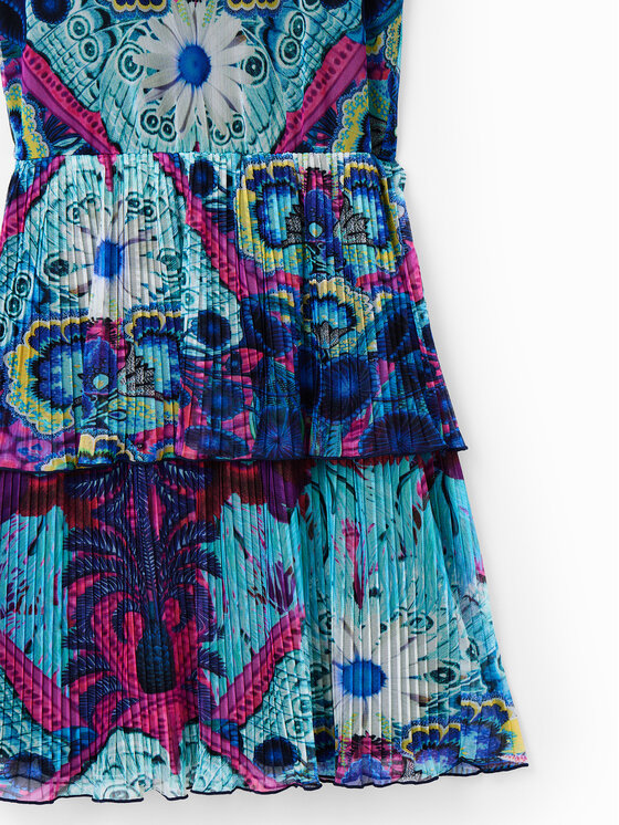 Desigual Desigual Vsakodnevna obleka 23SGVK19 Modra Regular Fit