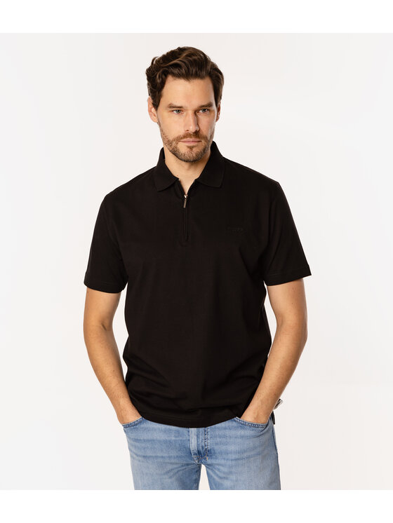 Lee Cooper Lee Cooper Polo TRIS 5056 Czarny Regular Fit