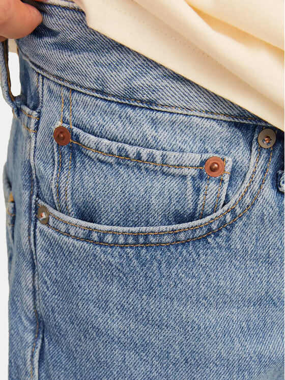Jack & Jones Jack & Jones Pantaloni scurți de blugi Chris Cooper 12252858 Albastru Relaxed Fit