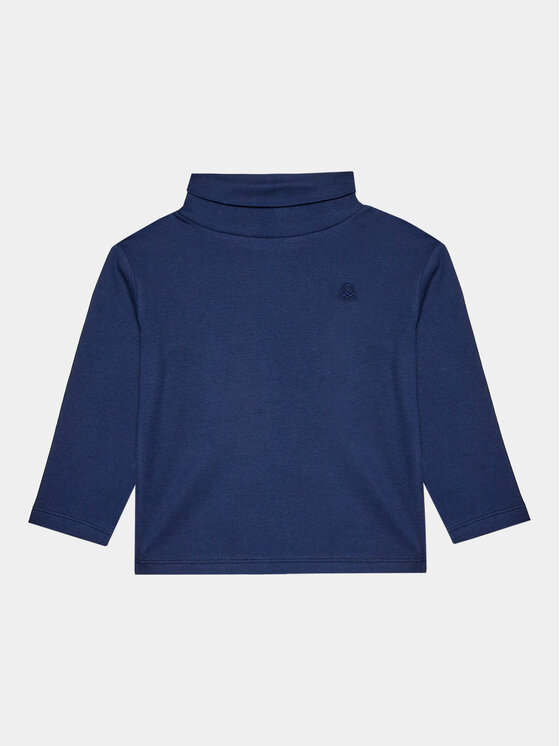 United Colors Of Benetton Bluză 3FHAG105E Bleumarin Regular Fit