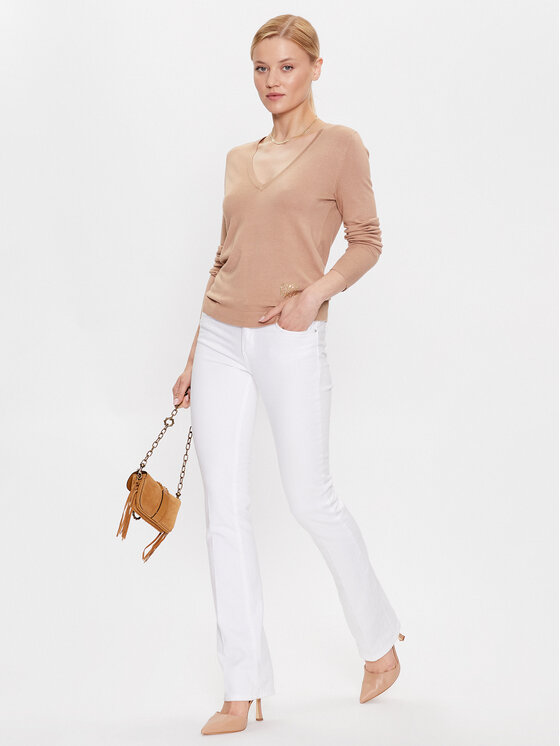 Liu Jo Liu Jo Sweater WF3127 MA18F Bézs Regular Fit