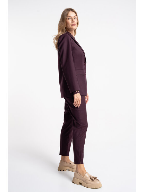 CLICK CLICK Marynarka 70-998 Fioletowy Regular Fit