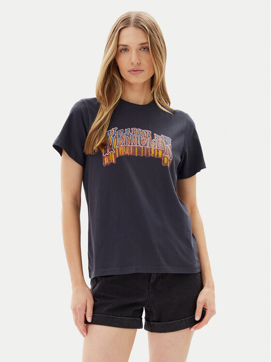 Wrangler Wrangler T-Shirt Graphic 112362783 Schwarz Regular Fit