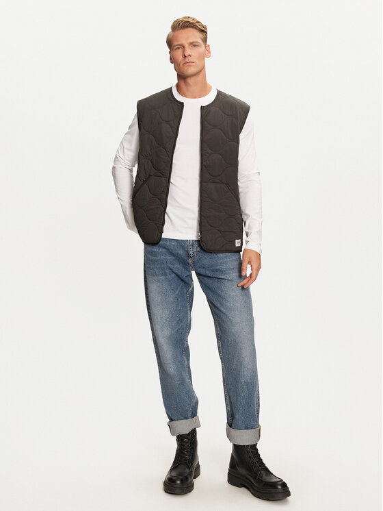 Lee Lee Kamizelka 112341650 Czarny Regular Fit