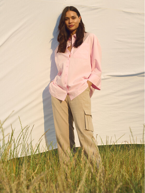 Kaffe Kaffe Stoffhose Moria 10552262 Beige Relaxed Fit