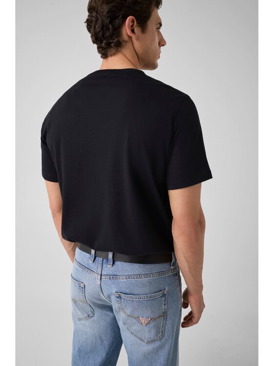 Guess Guess T-Shirt 183289 Černá Classic Fit
