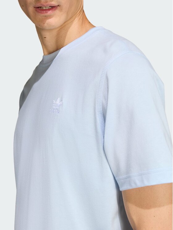 adidas adidas T-Shirt Trefoil Essentials Tee Błękitny Regular Fit