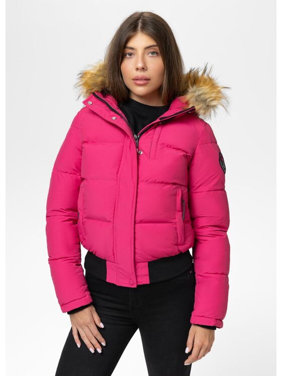 PITBULL PITBULL Kurtka przejściowa Azalea Różowy Regular Fit