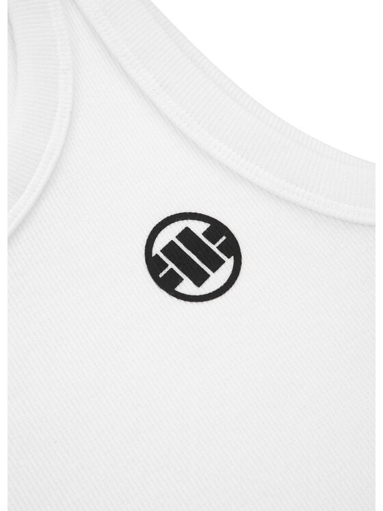 PITBULL PITBULL Tank top Tank Top damski Rib Layla XL Biały Regular Fit