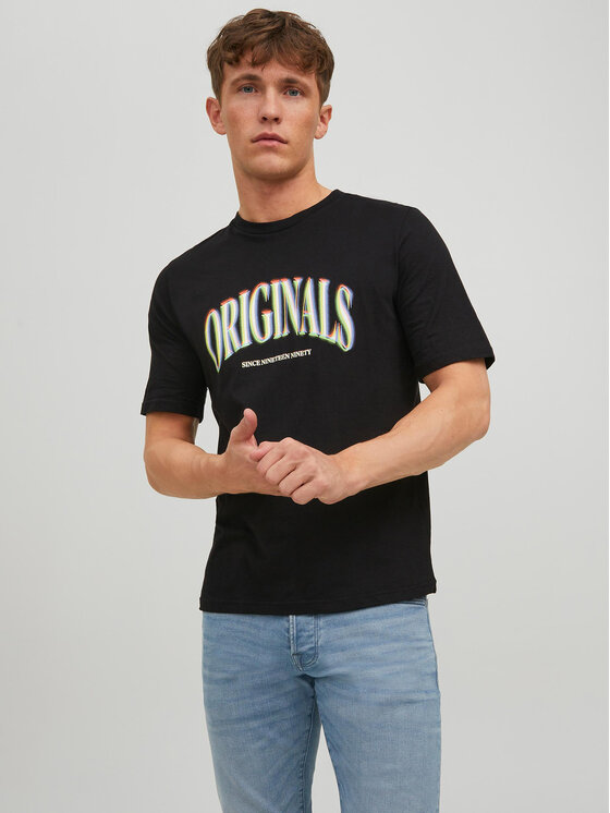 Jack&Jones T-krekls Euphori 12232256 Melns Standard Fit