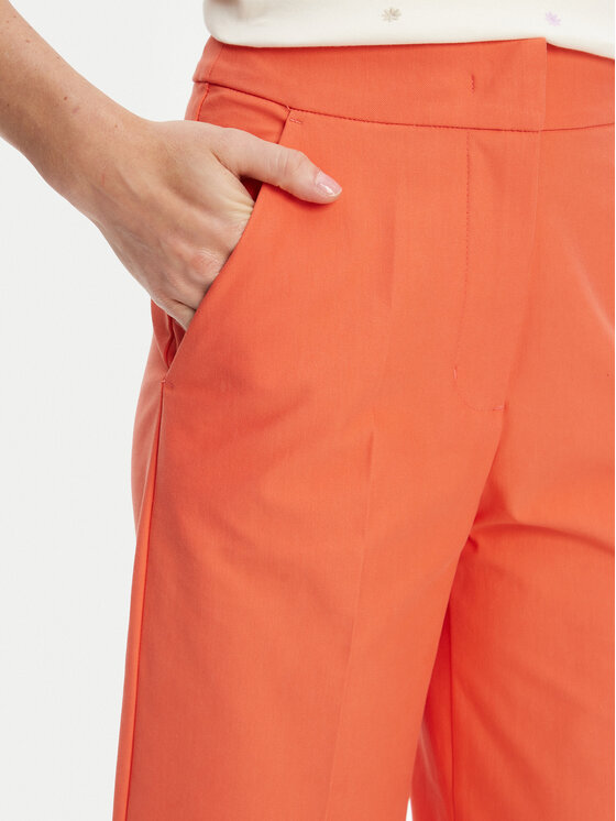 United Colors Of Benetton United Colors Of Benetton Spodnie materiałowe 42A8DF08R Pomarańczowy Wide Leg