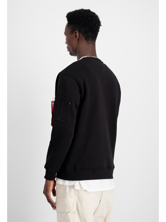 Alpha Industries Alpha Industries Bluza 3D Small Logo Sweatshirt Czarny Regular Fit