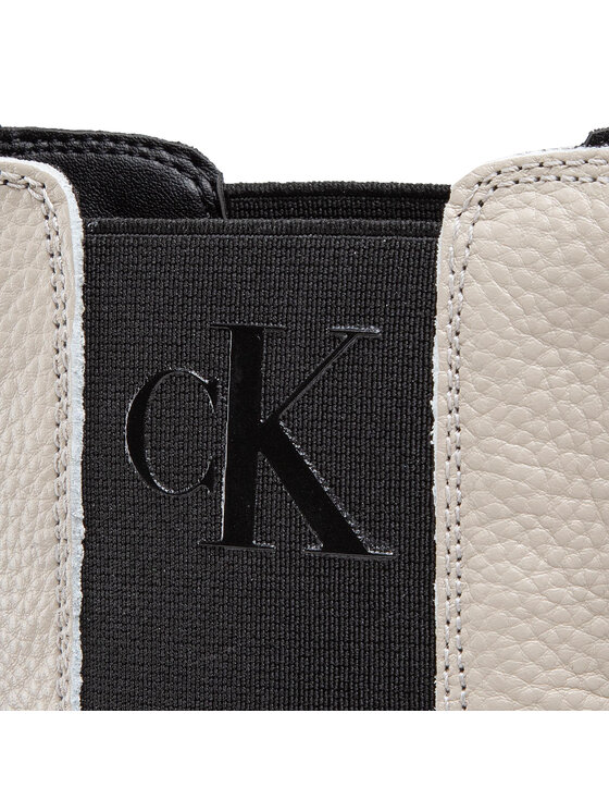 Calvin Klein Jeans Calvin Klein Jeans Μποτάκια με λάστιχο Flatform High Chelsea Mix YW0YW00743 Γκρι