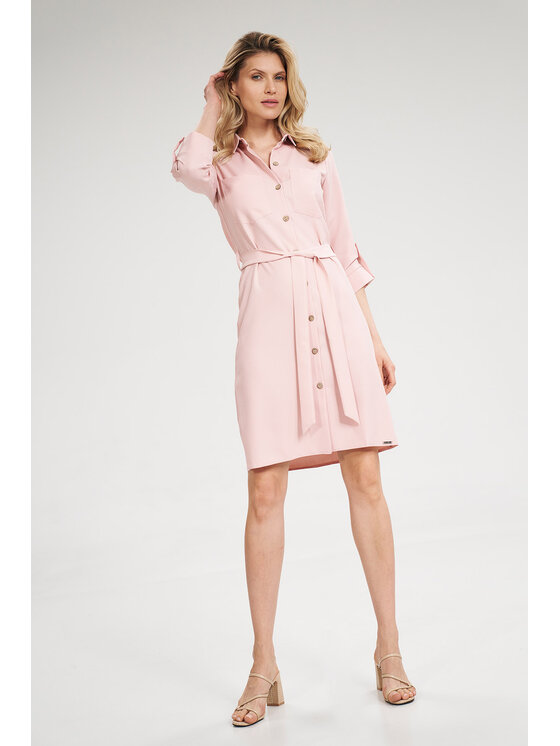 FIGL FIGL Φόρεμα M701 Ροζ Regular Fit