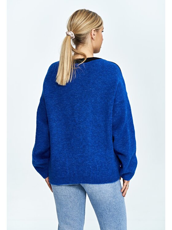FIGL FIGLFIGL Maglione M905 Blu Oversize