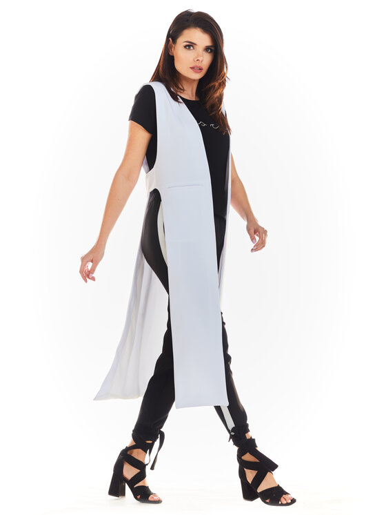 Awama Awama Kamizelka A280 Biały Basic Fit
