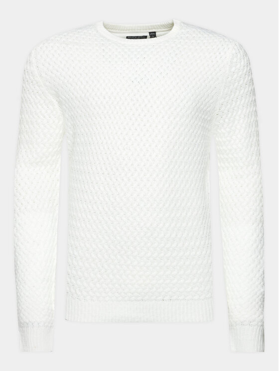 Brave Soul Pulover MK-273BRIGHAMB Écru Regular Fit