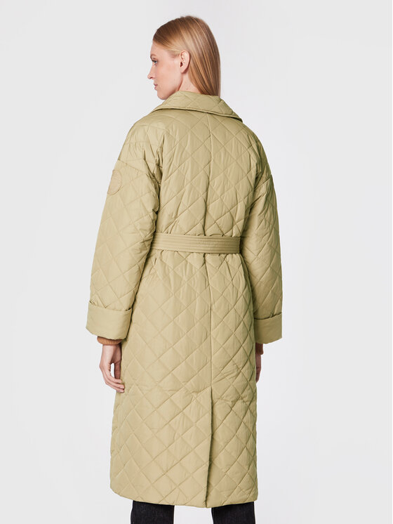 Tommy Hilfiger Tommy Hilfiger Prechodný kabát Sorona Quilted WW0WW35090 Béžová Regular Fit