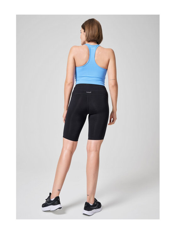 Casall Casall Szorty rowerowe High Waist Bike Tights Czarny Slim Fit