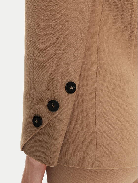 Simona Corsellini Simona Corsellini Sakko A24CPGI017 Beige Regular Fit
