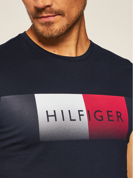 Tommy Hilfiger T shirt Fade Tee MW0MW14311 Bleu marine Regular Fit