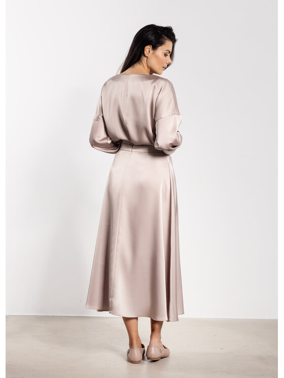 Awama Awama Sukně A739 Béžová Basic Fit