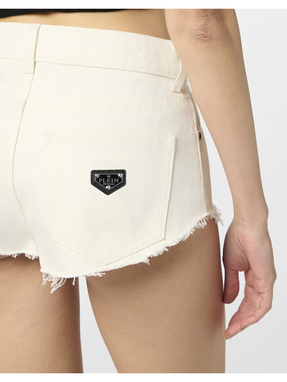 PHILIPP PLEIN PHILIPP PLEIN Džínové šortky 31781 Bílá