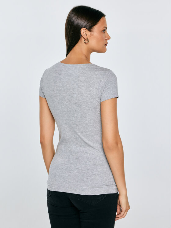 BIG STAR BIG STAR T-Shirt CLASSIC Szary Slim Fit