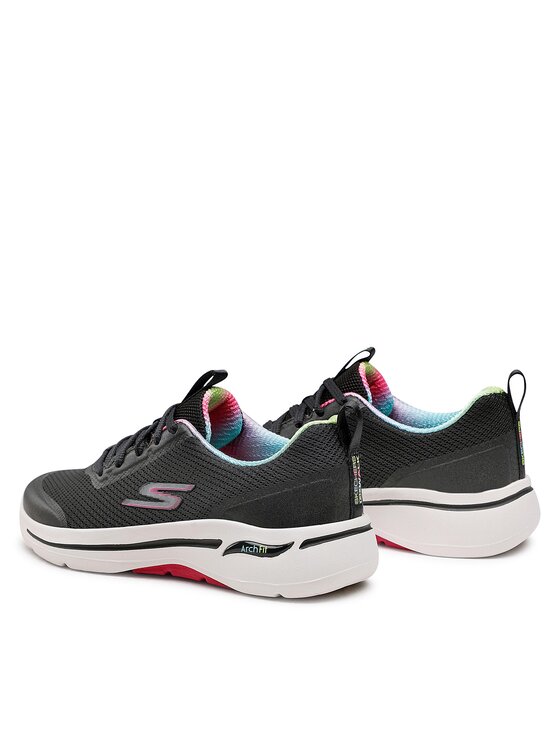 Skechers Skechers Sneakersy Go Walk Arch Fit 124868/BKHP Čierna