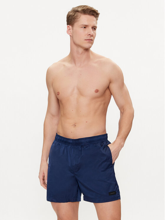 Calvin Klein Swimwear Calvin Klein Swimwear Plavecké šortky KM0KM00939 Tmavomodrá Regular Fit
