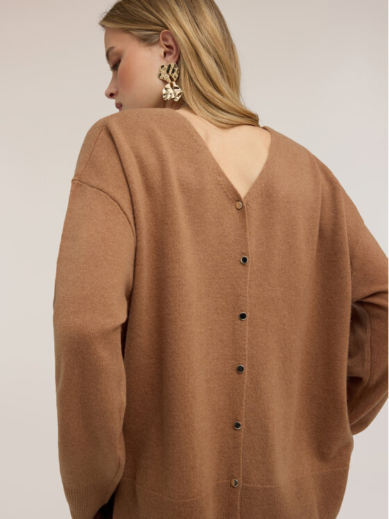 Motivi Motivi Sweter M344E002403N012 Kremowy Regular Fit