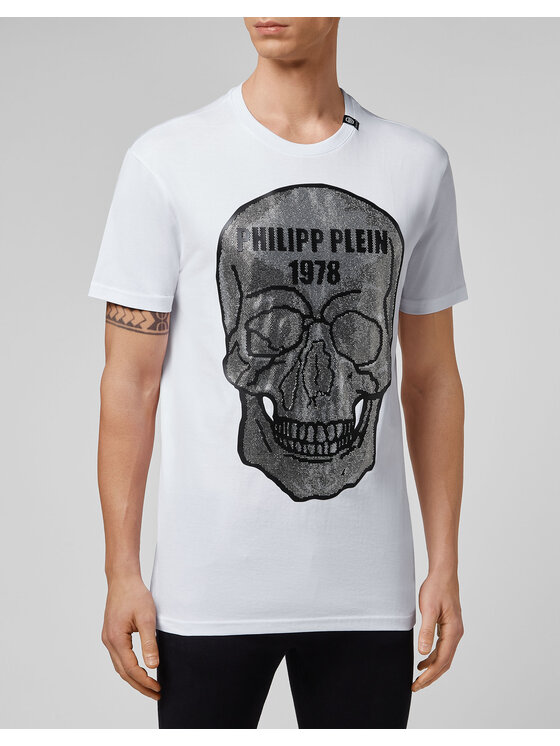 PHILIPP PLEIN PHILIPP PLEIN Tričko 5805 Biela Regular Fit
