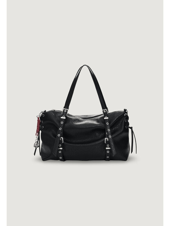 Desigual Desigual Torebka BAG_HALF LOGO LANUZA BLAC Czarny