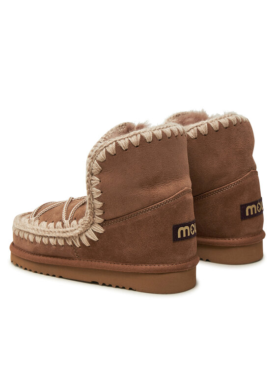 Mou Mou Śniegowce Eskimo Scoubidoo Lace FW101124A Brązowy
