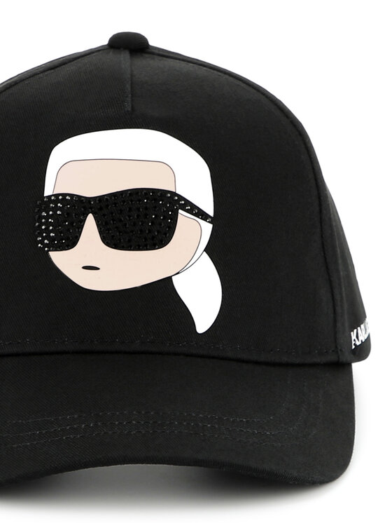 KARL LAGERFELD KARL LAGERFELD Czapka z daszkiem Z30387 Czarny